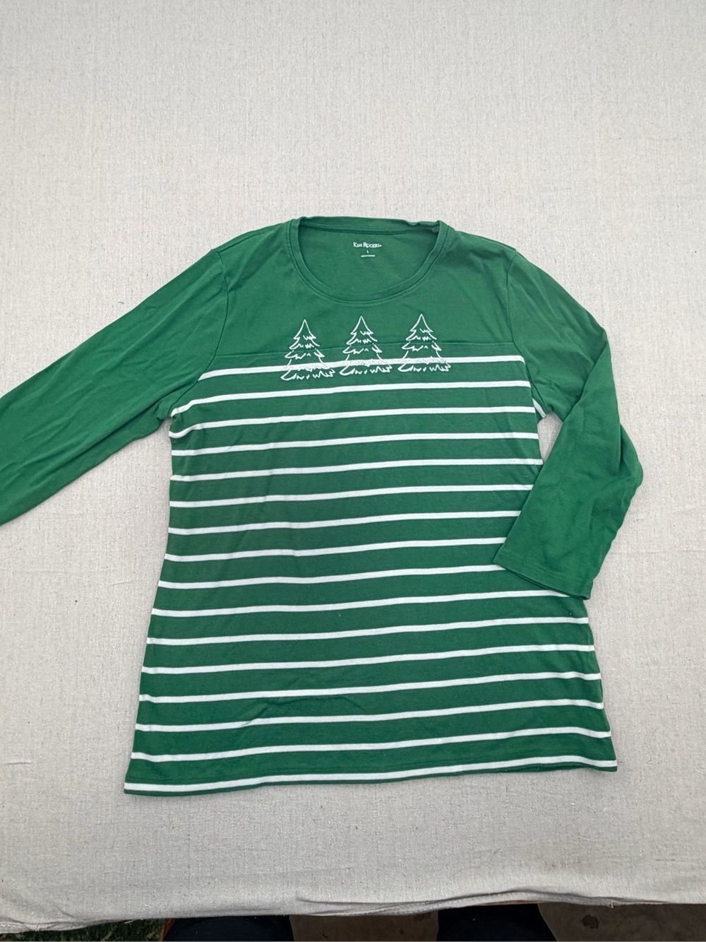 Kim Rogers Green Crewneck Tee